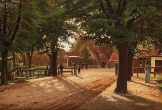 Christian Eckardt - Park scene from Dyrehaven in Copenhagen