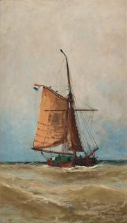 Christian Fredrik Swensson - Ship at sea