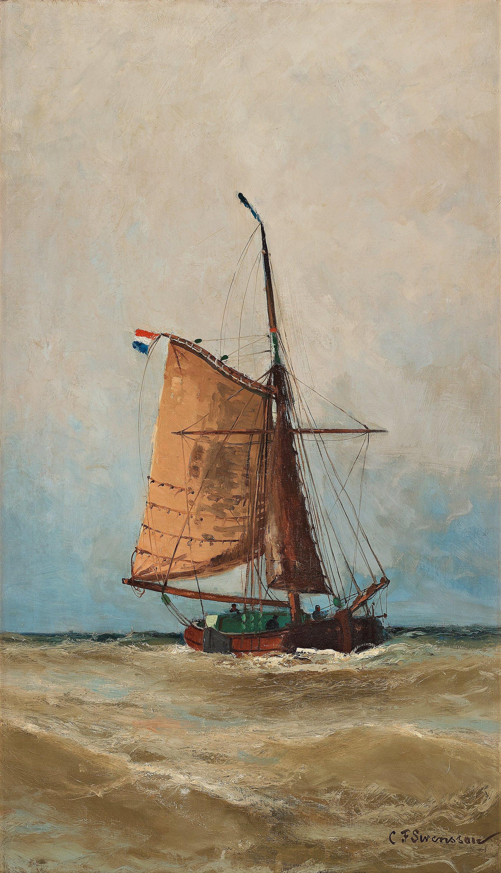 Christian Fredrik Swensson - Ship at sea