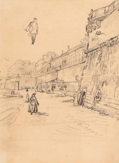 Christian Friedrich Gille - Die Brühlsche Terrasse in Dresden