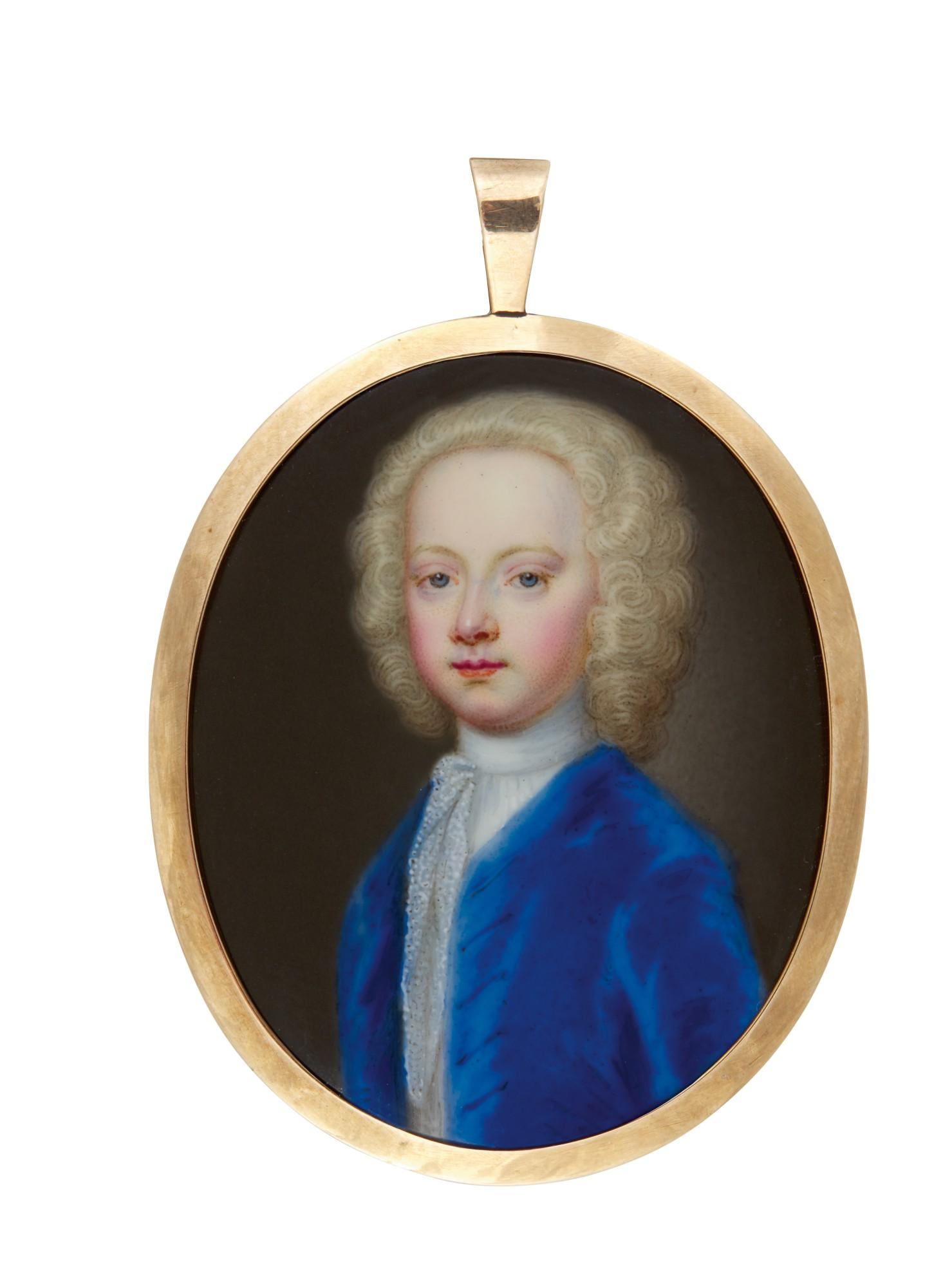 Christian Friedrich Zincke - Portrait Of A Boy, Traditionally Identifed As Either Thomas (1707-1740) Or John Frederick (1708-1783), Circa 1715