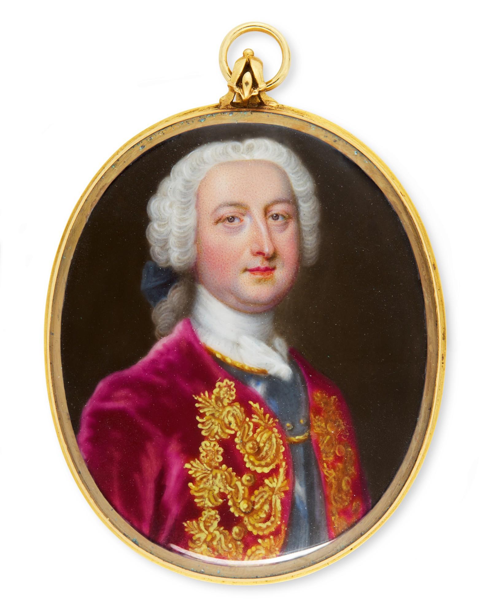 Christian Friedrich Zincke - Portrait Of A Gentleman, Circa 1740