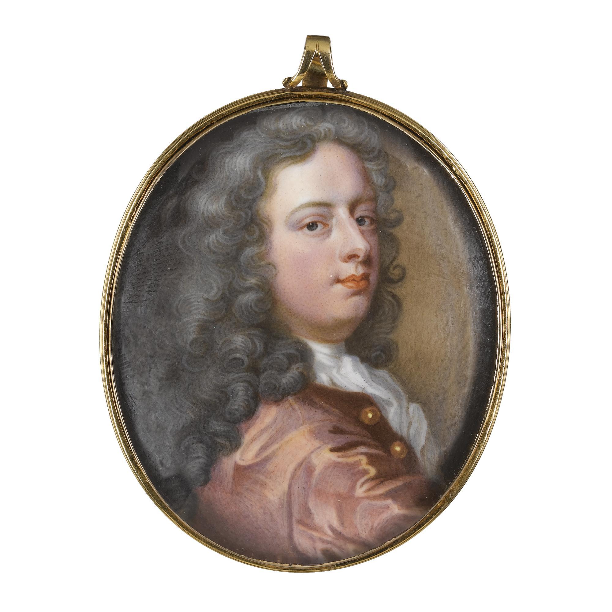Christian Friedrich Zincke - Portrait Of Sir Andrew Fountaine (1676-1753)