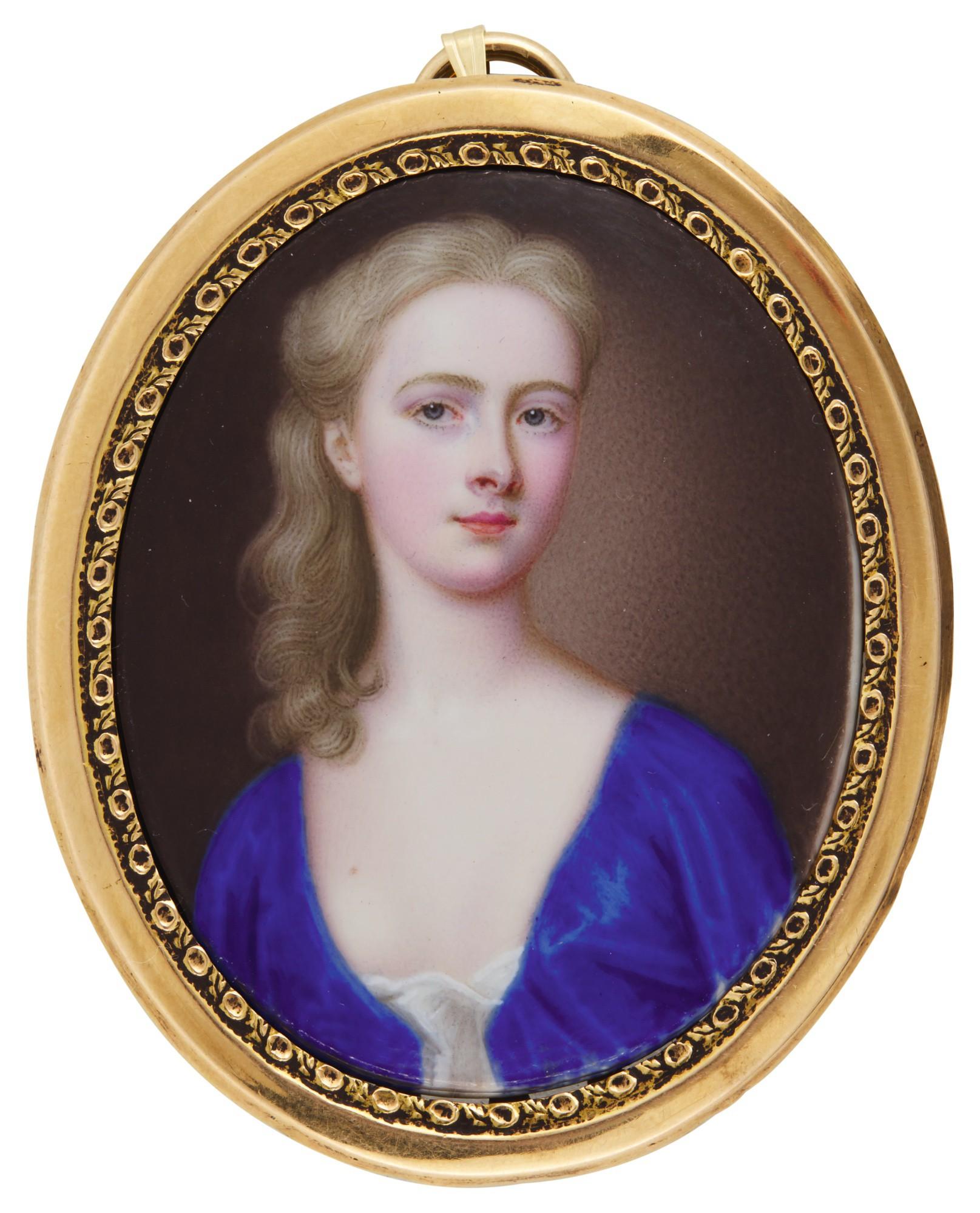 Christian Friedrich Zincke - Portrait Of The Hon. Elizabeth Foley (D. 1776)