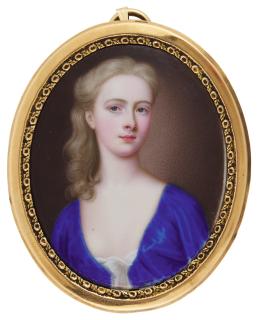 Christian Friedrich Zincke - Portrait Of The Hon. Elizabeth Foley (D. 1776)