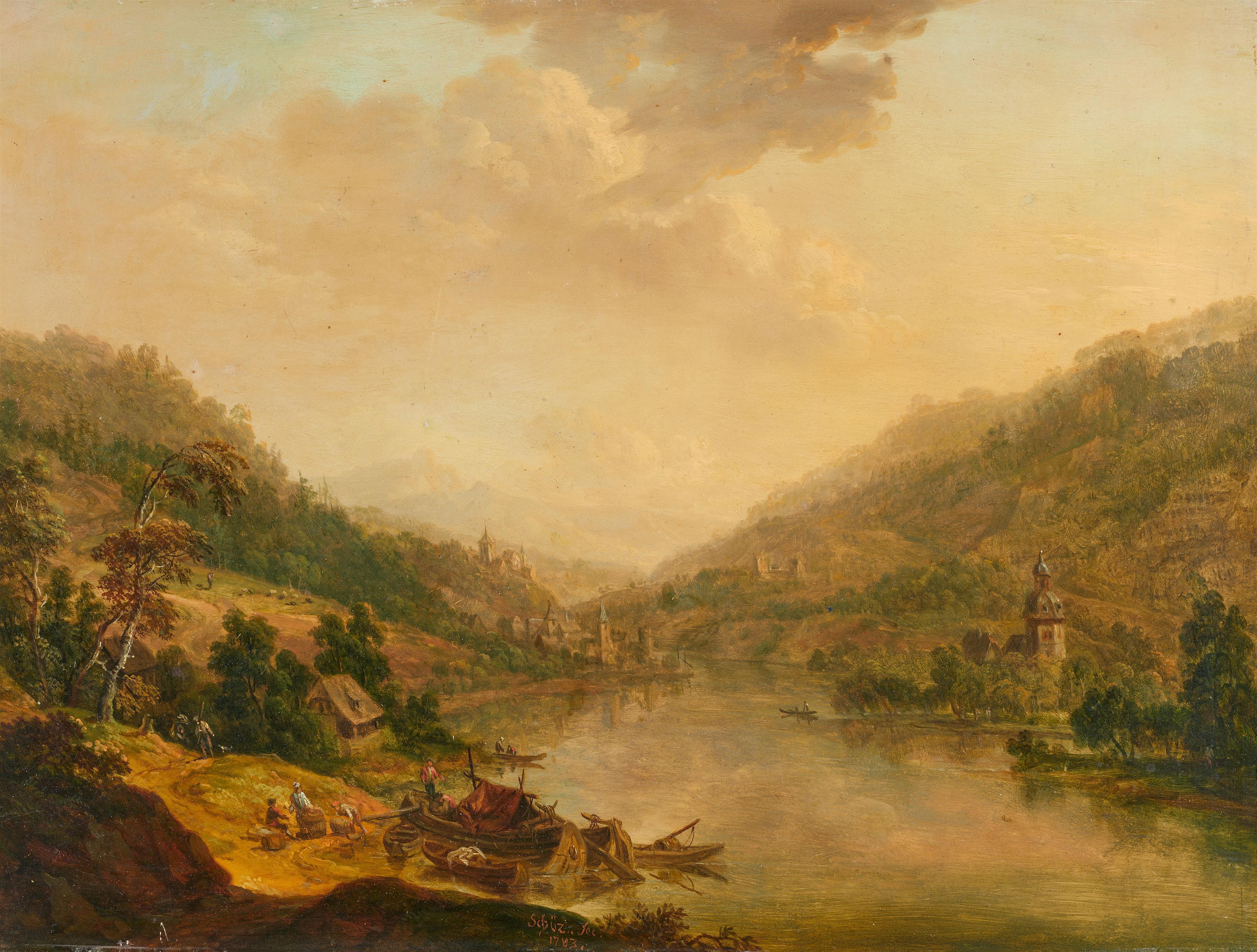 Christian Georg Schütz d. Ä. - Flusslandschaft