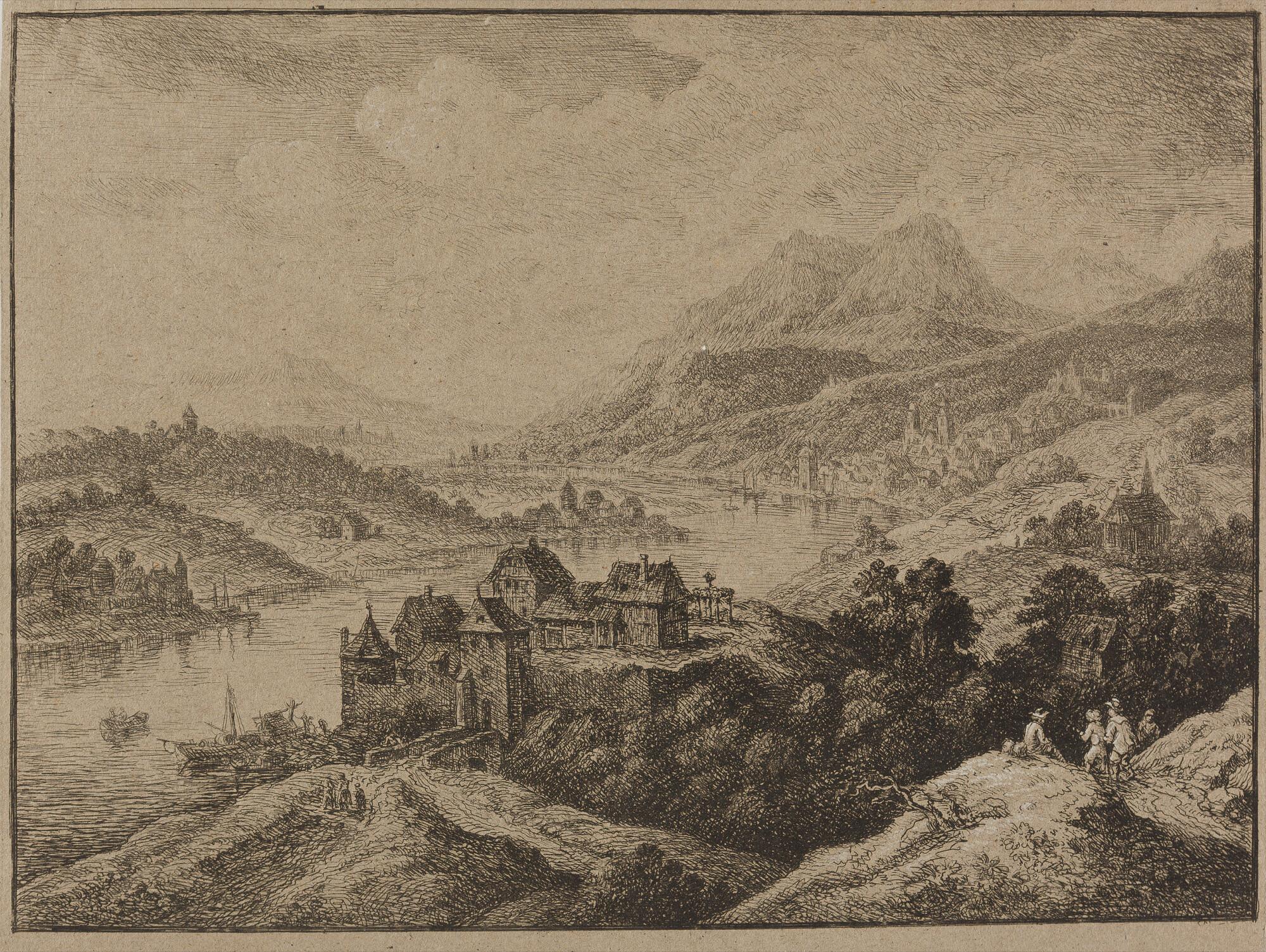 Christian Georg Schüz d. Ä. - Rheinlandschaft.
