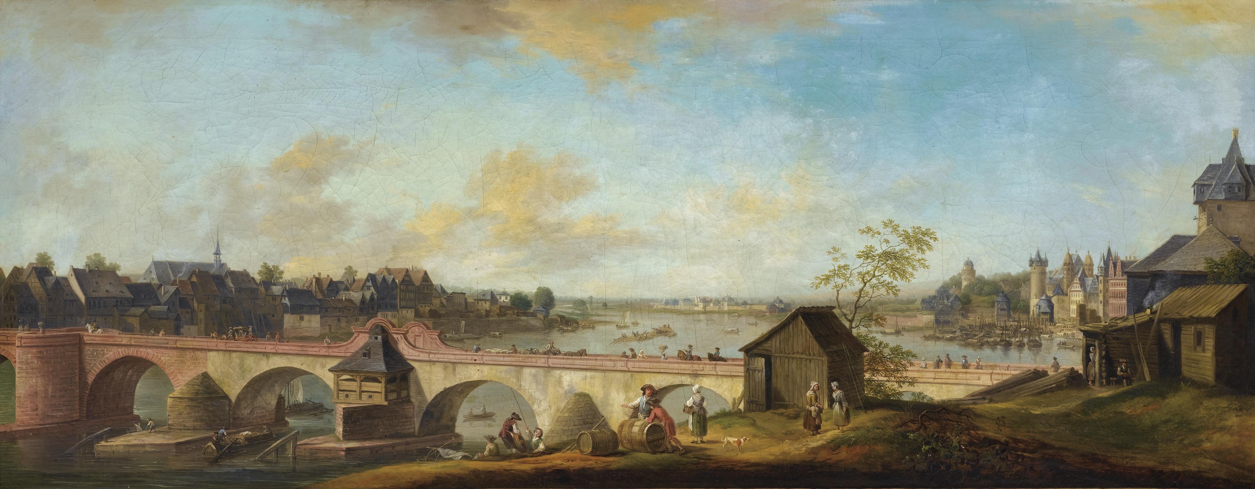 Christian-Georg Schüz - Vue De Francfortchristian-Georg Schüz ; View Of Frankfurt ; Signed And Dated Lower Centre On The Barrel ; Oil On Canvas