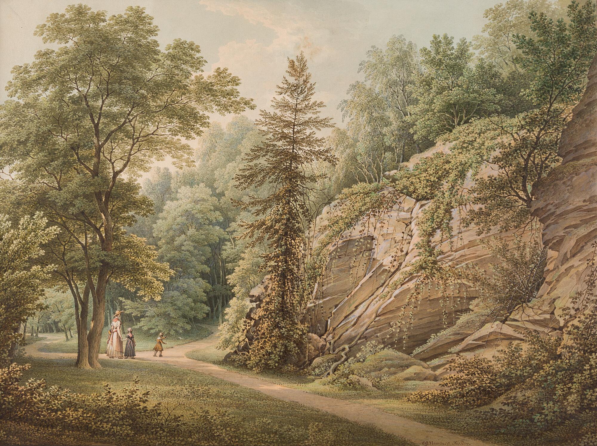 Christian Gottlob Hammer - Der Spaziergang im Park.