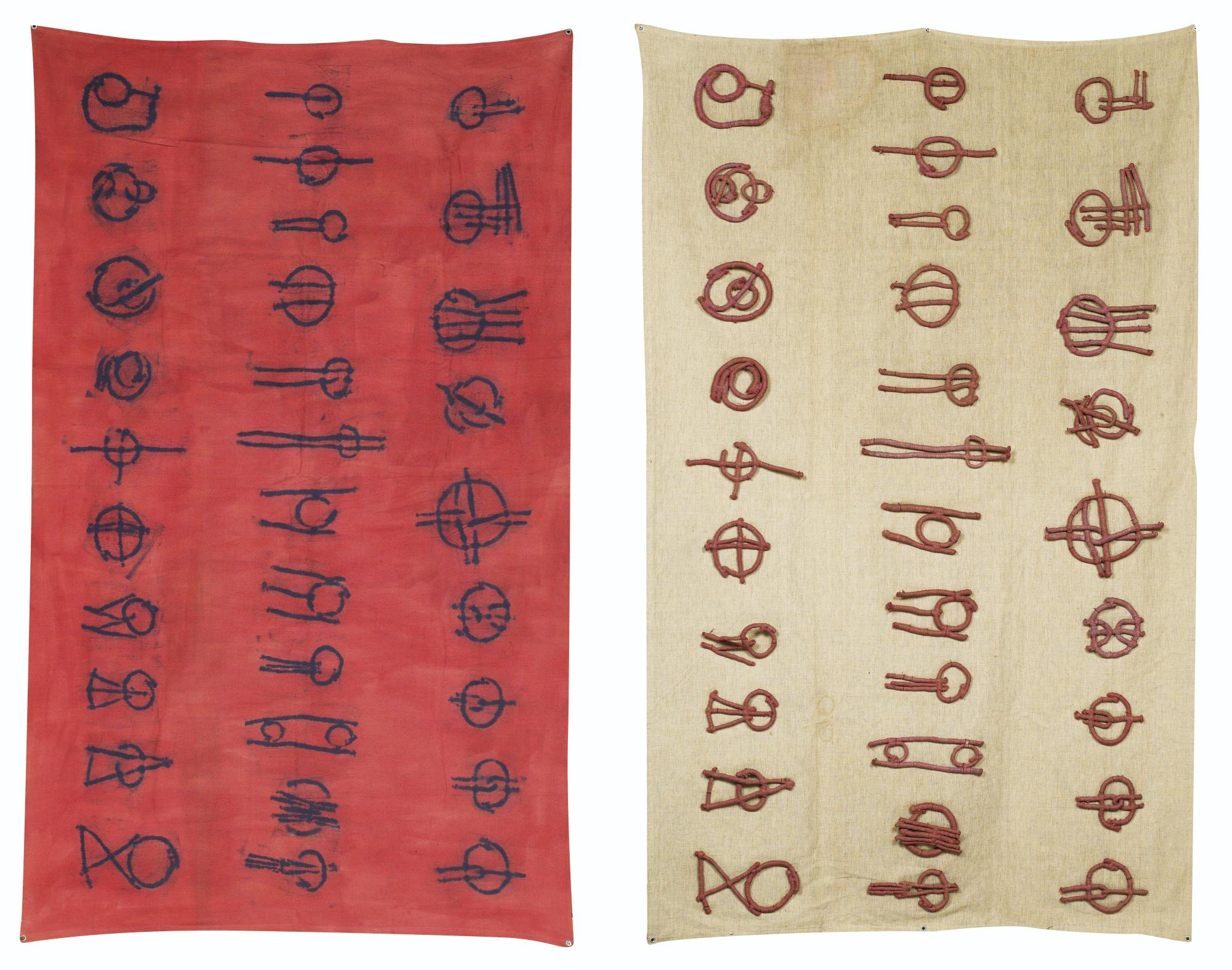 Christian Jaccard - Signes/Cercles, Framboise (2 Oeuvres)