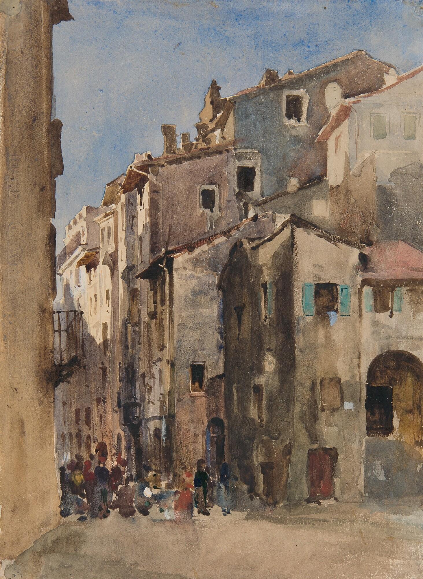 Christian Johannes Wilberg - Straße in Verona.