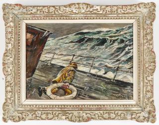 Christian Krohg - Man overboard