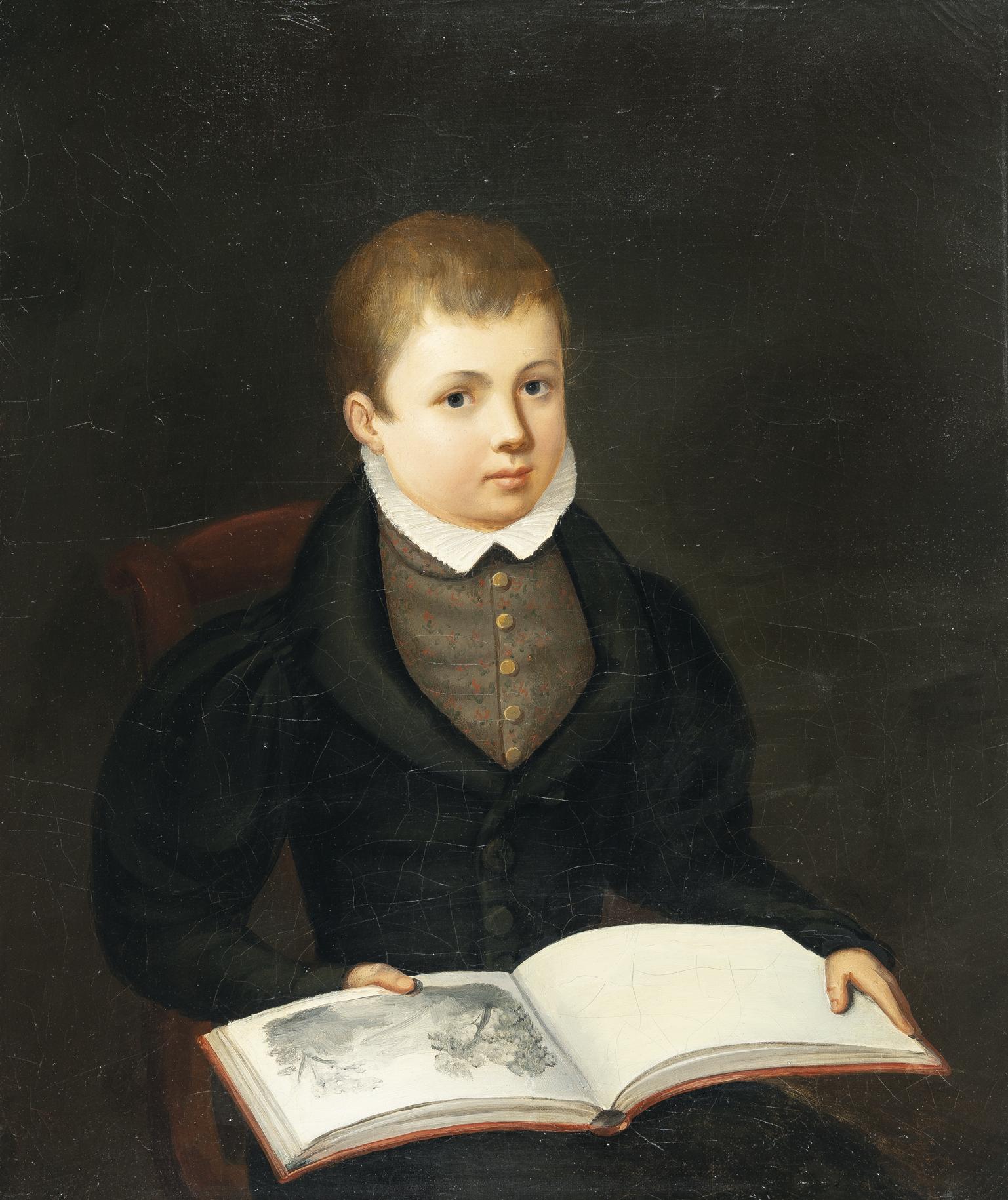 Christian Leberecht Vogel - Knabe mit Skizzenbuch