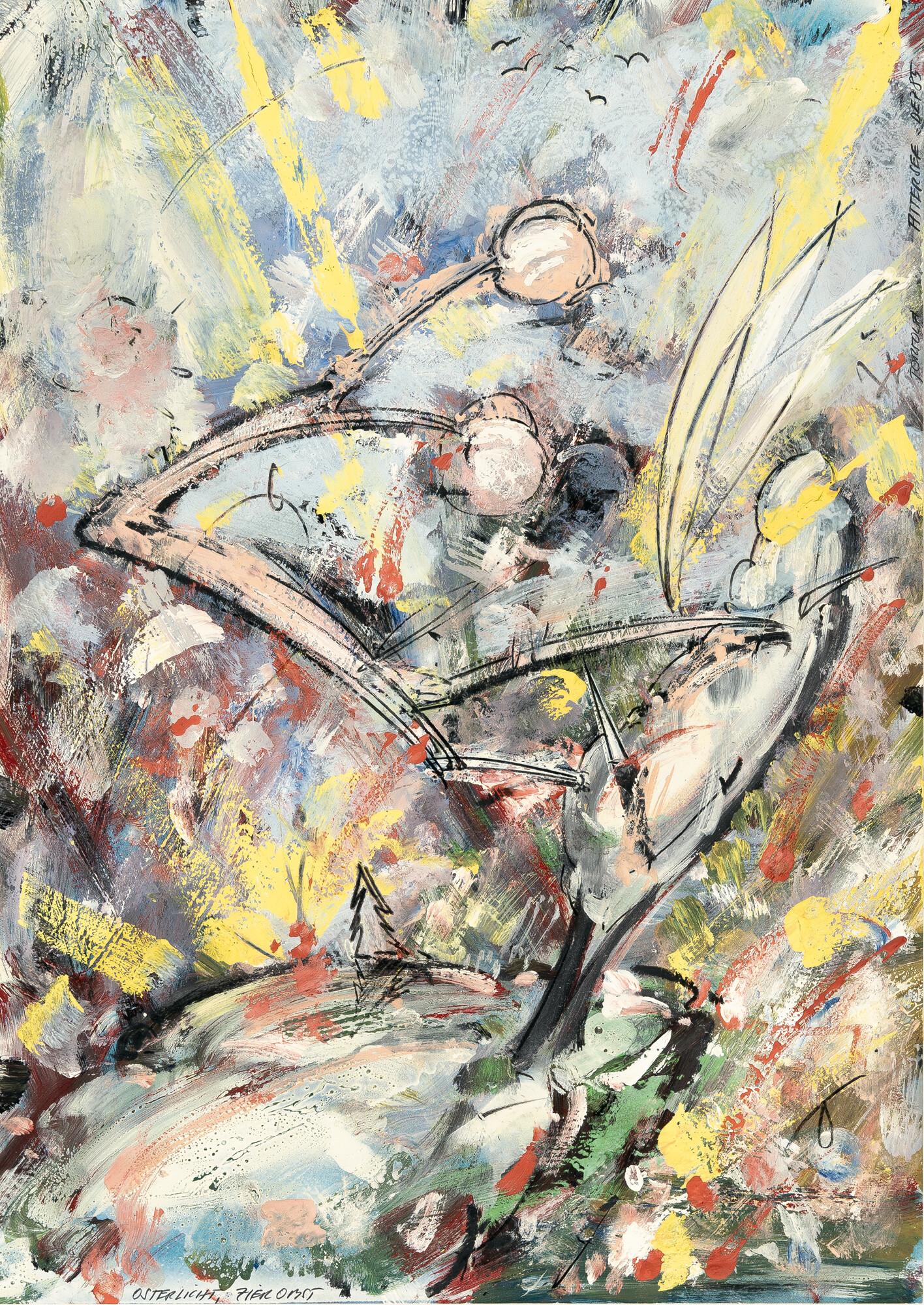 Christian Ludwig Attersee - „OSTERLICHT, ZIEROBST“