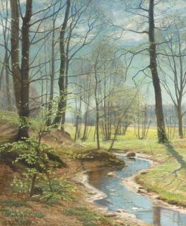 Christian Peder Mørch Zacho - A Stream in the Woods