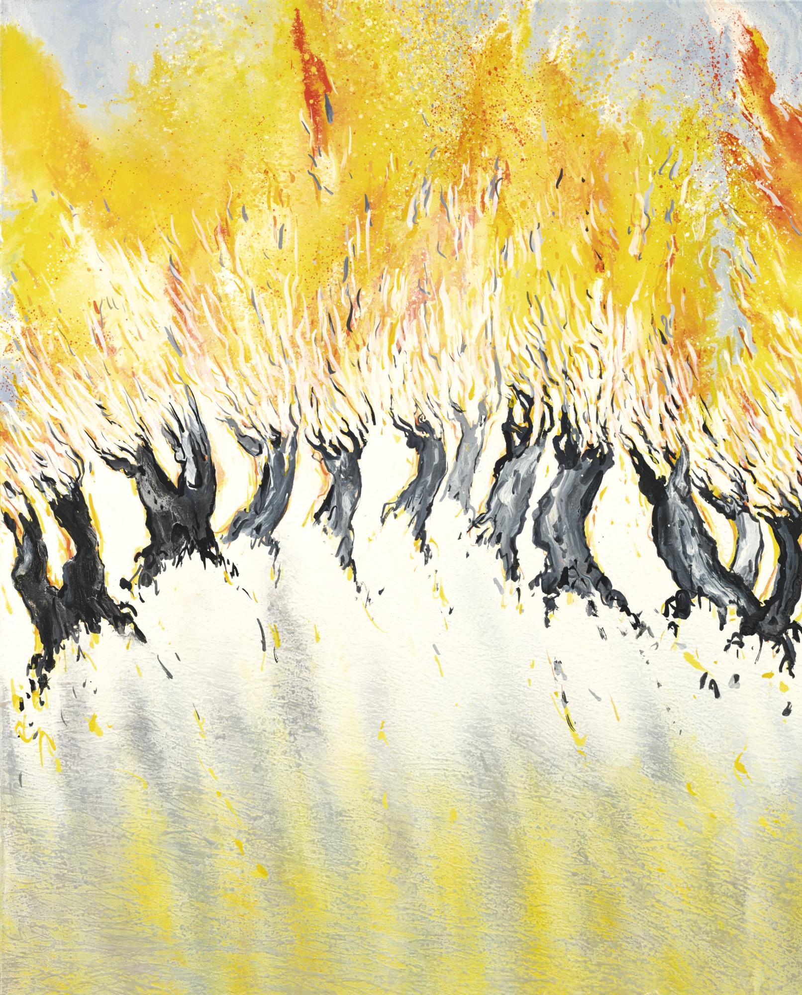 Christian Peltenburg-Brechneff - White Treepainting Burning Nr. 3, 1988/89