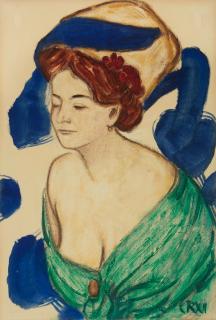 Christian Rohlfs - Damenportrait