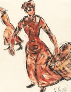 Christian Rohlfs - Frau mit Korb