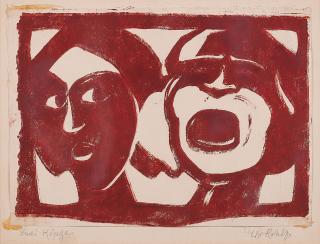 Christian Rohlfs - Groteske Köpfe (Ruhe und Leidenschaft, groß).