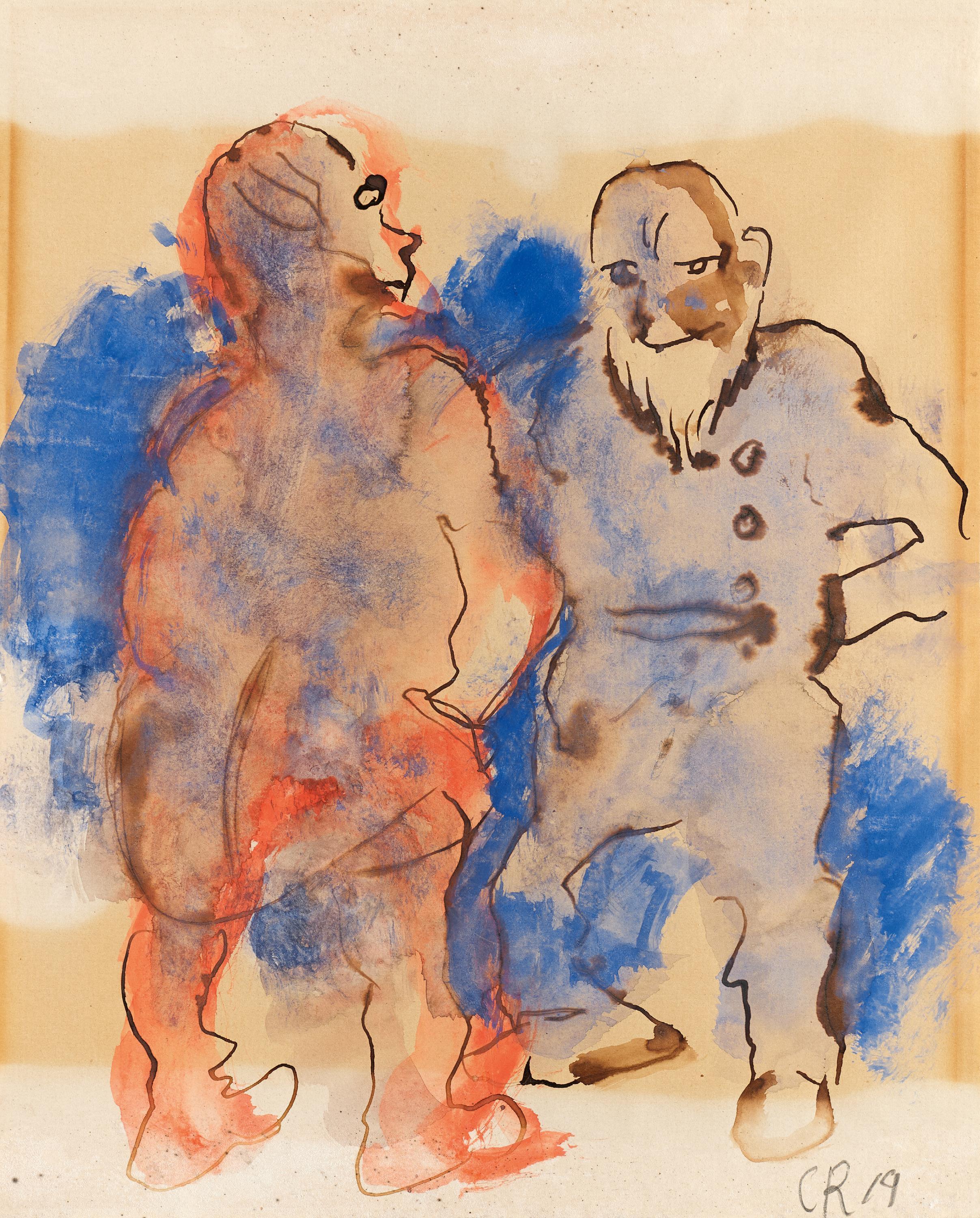 Christian Rohlfs - Ohne Titel (Zwei Männer).