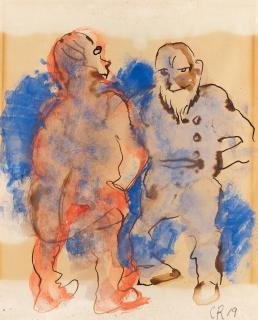 Christian Rohlfs - Ohne Titel (Zwei Männer).