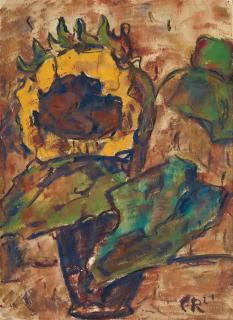 Christian Rohlfs - Sonnenblumen im Krug