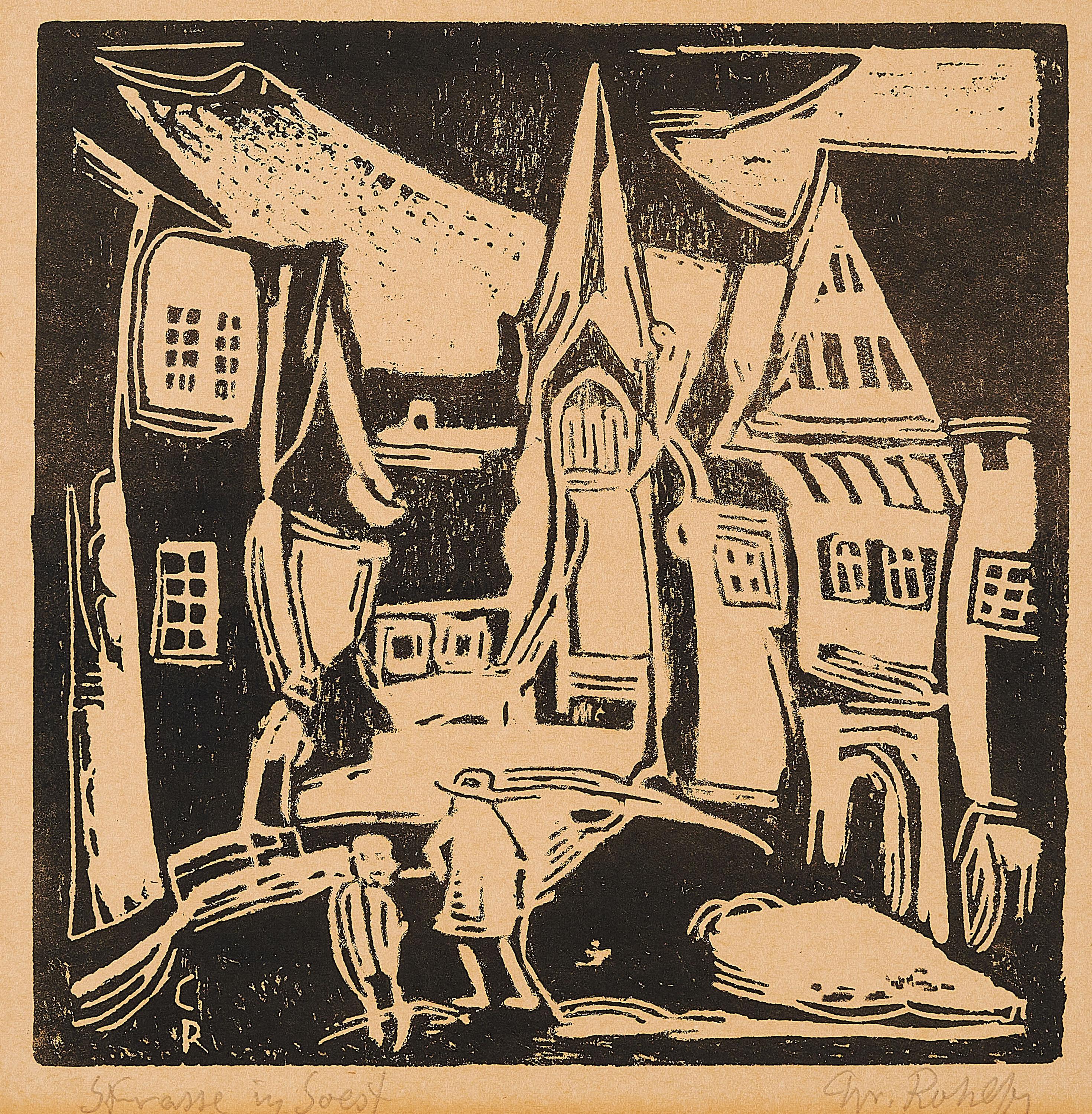 Christian Rohlfs - Straße in Soest.