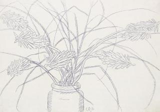 Christian Rohlfs - Tritomenblüten in Vase