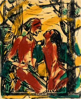 Christian Rohlfs - Unterhaltung („Liebespaar“)