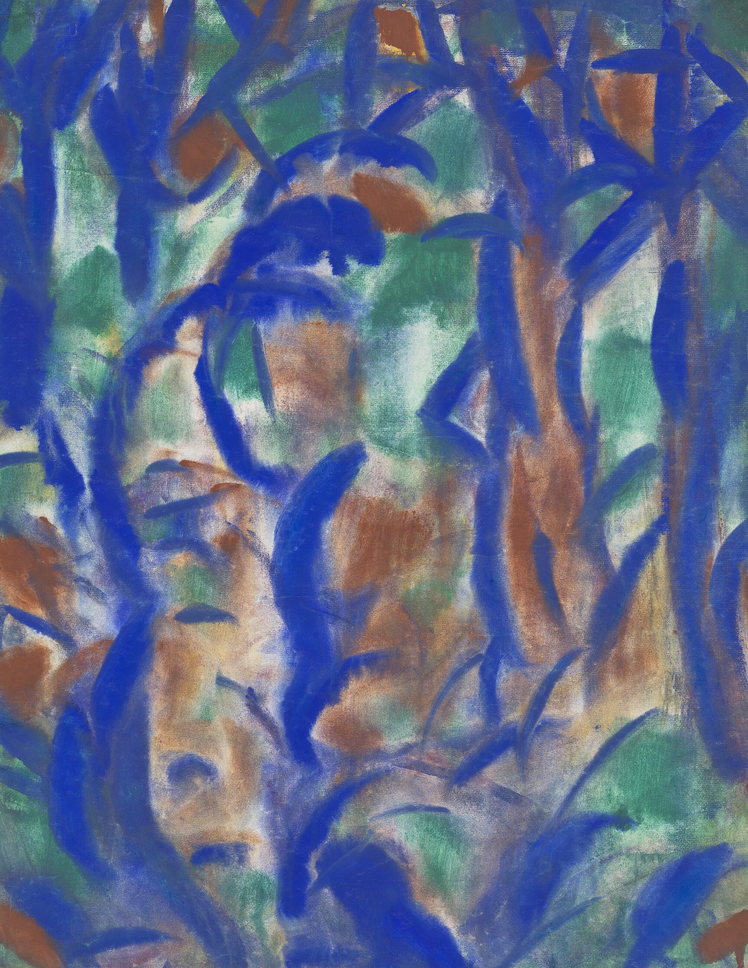 Christian Rohlfs - Westfälische Landschaft (recto); Bäume (verso)