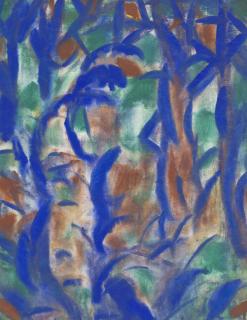 Christian Rohlfs - Westfälische Landschaft (recto); Bäume (verso)