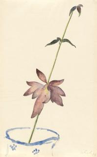 Christian Schad - Blütenzweig im Bunzlauer Krug