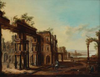 Christian Stocklin - An artist sketching a ruined building