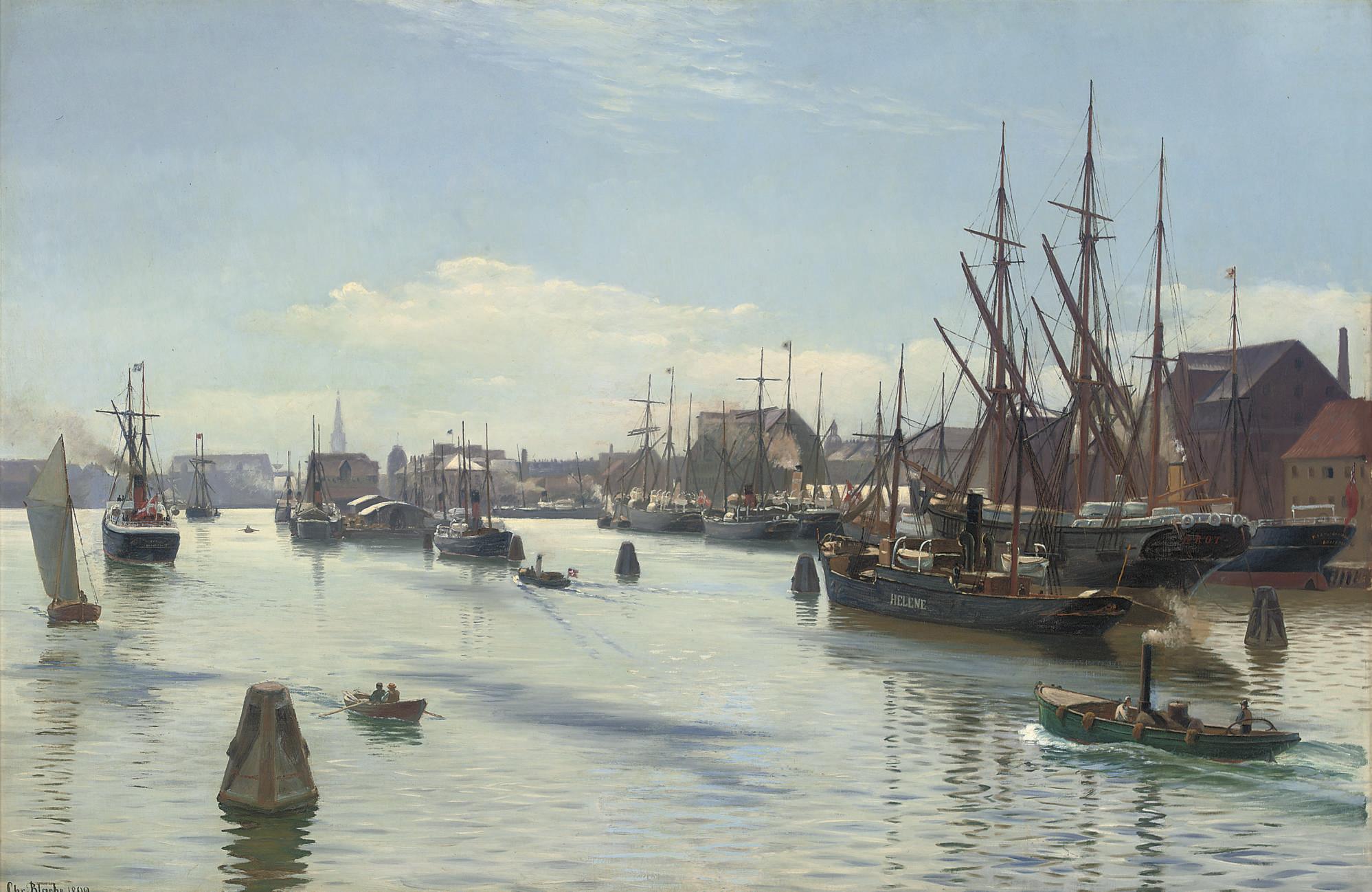 Christian Vigilius Blache - Copenhagen harbour