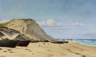 Christian Vigilius Blache - Strandpartie fra Lönstrup o Danmark