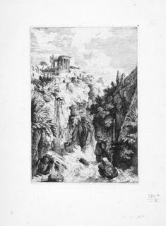 Christian Wilhelm Ernst Dietrich - 6 Bll.: Der Sibyllen-Tempel zu Tivoli und andere Darstellungen.