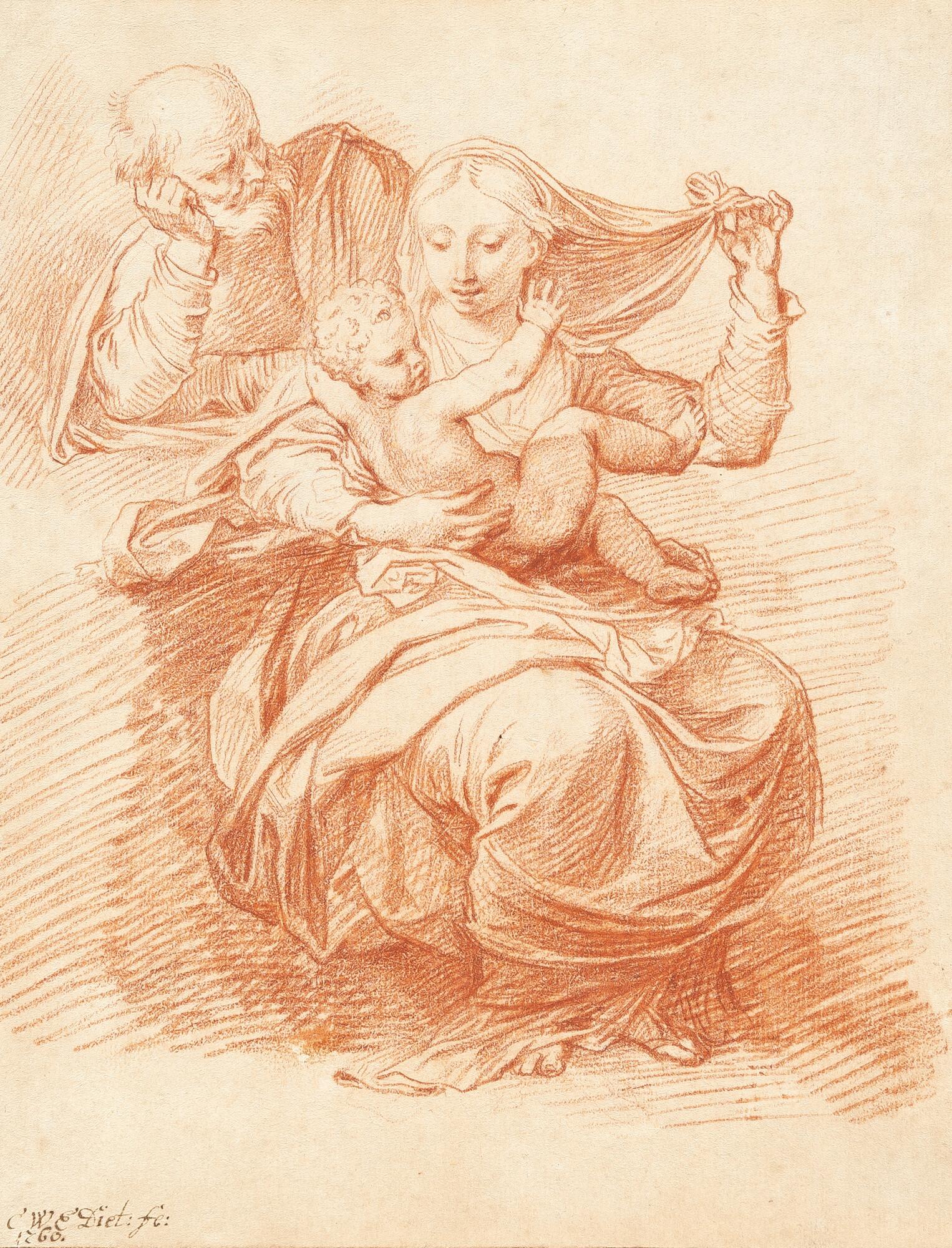 Christian Wilhelm Ernst Dietrich - Die Heilige Familie