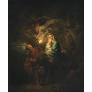 Christian Wilhelm Ernst Dietrich - The Flight Into Egypt