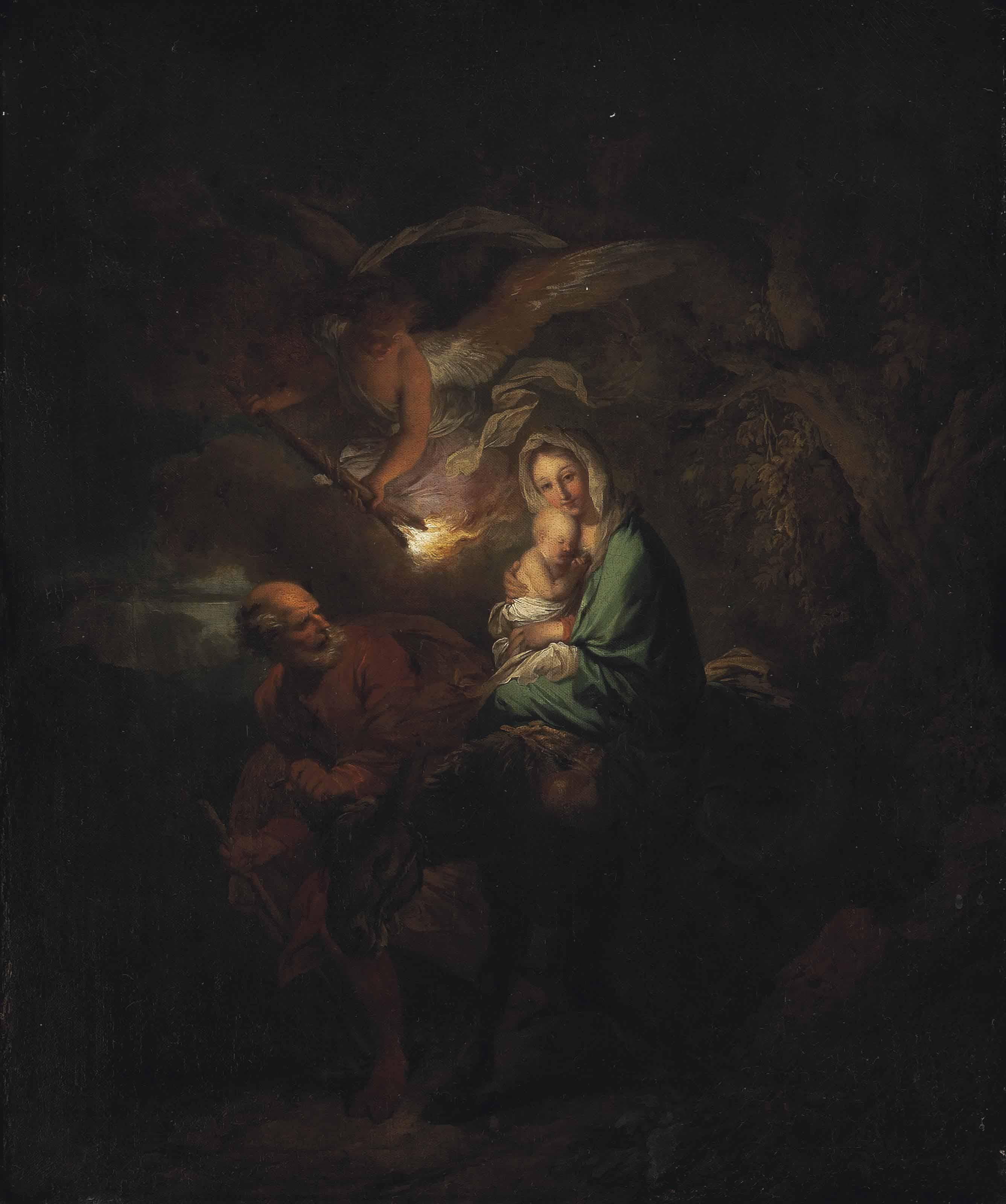 Christian Wilhelm Ernst Dietrich - The Flight Into Egypt