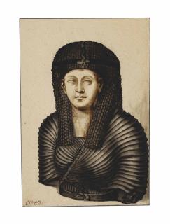 Christian Wilhelm Ernst Dietrich - The Upper Part Of An Egyptian Sarcophagus