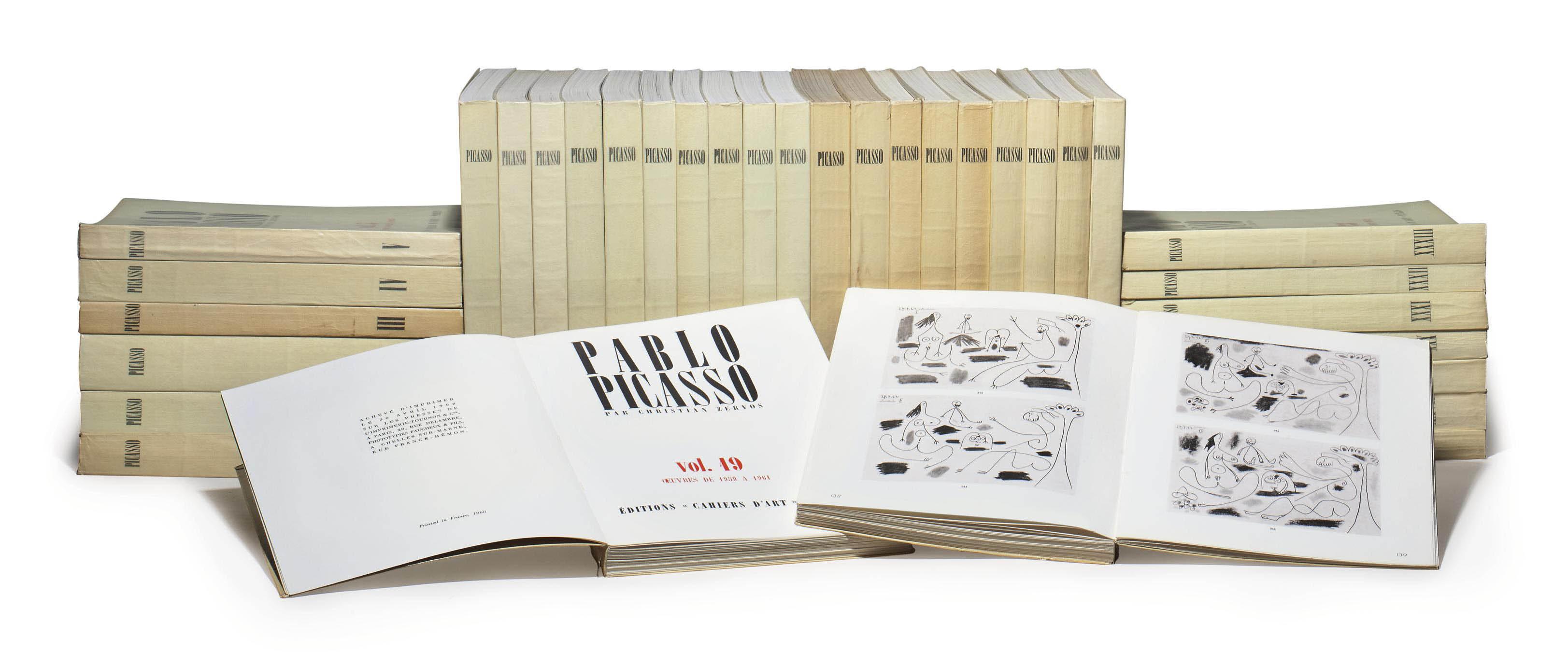 Christian Zervos - Pablo Picasso 1881-1973, Catalogue raisonné. Paris: Editions Cahiers d\'Art, 1957-1978