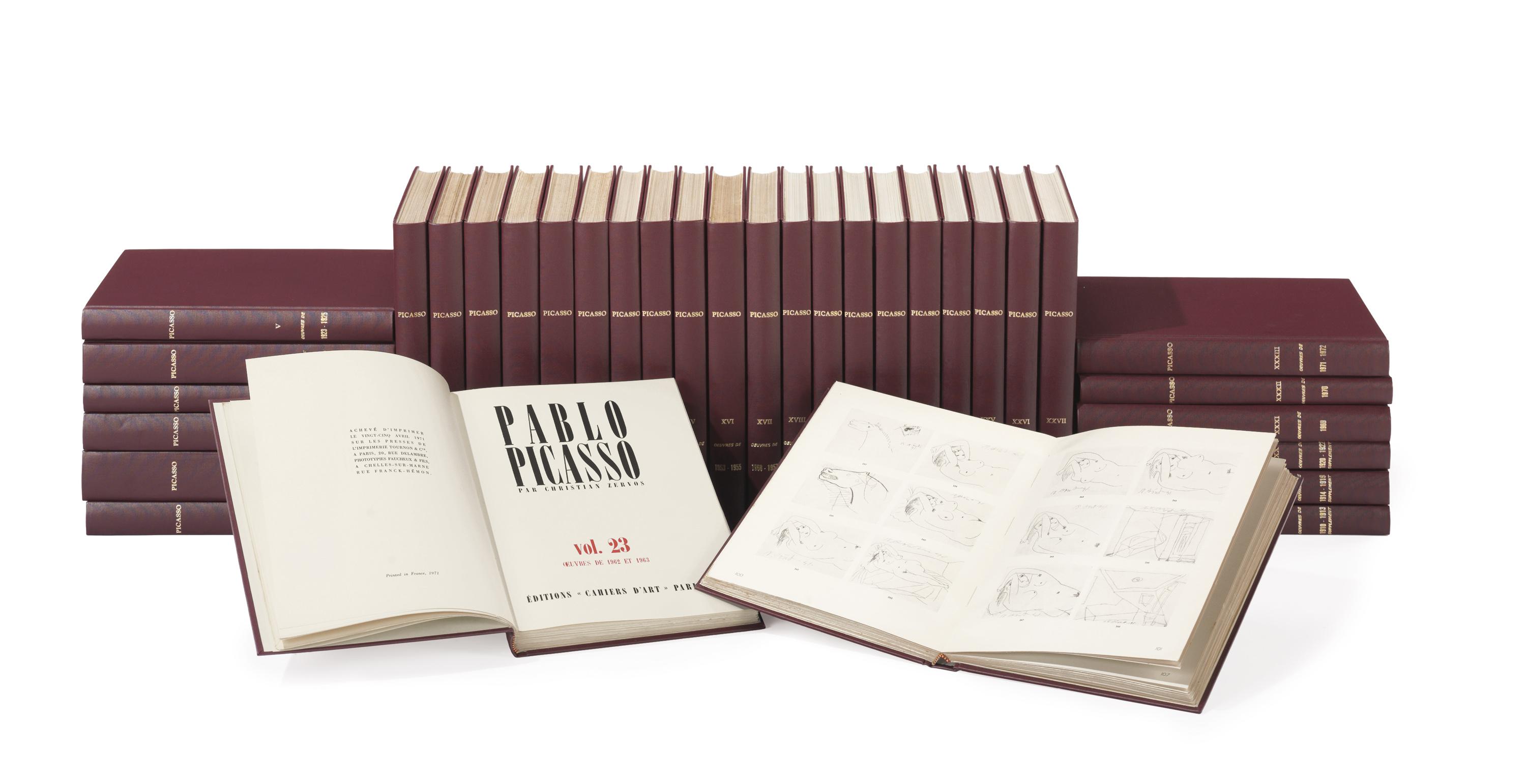Christian Zervos - Pablo Picasso 1895-1973, Catalogue raisonné. Paris: Editions Cahiers d\'Art, 1957-1978