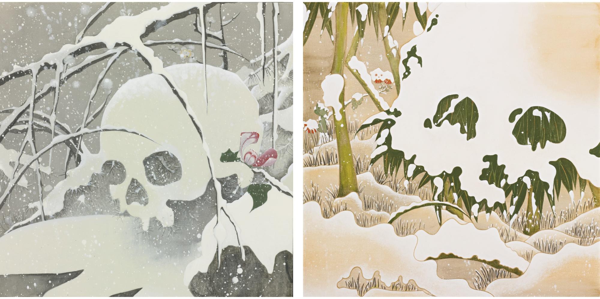 Christina Burch - Snow; Bamboo [Two Works]