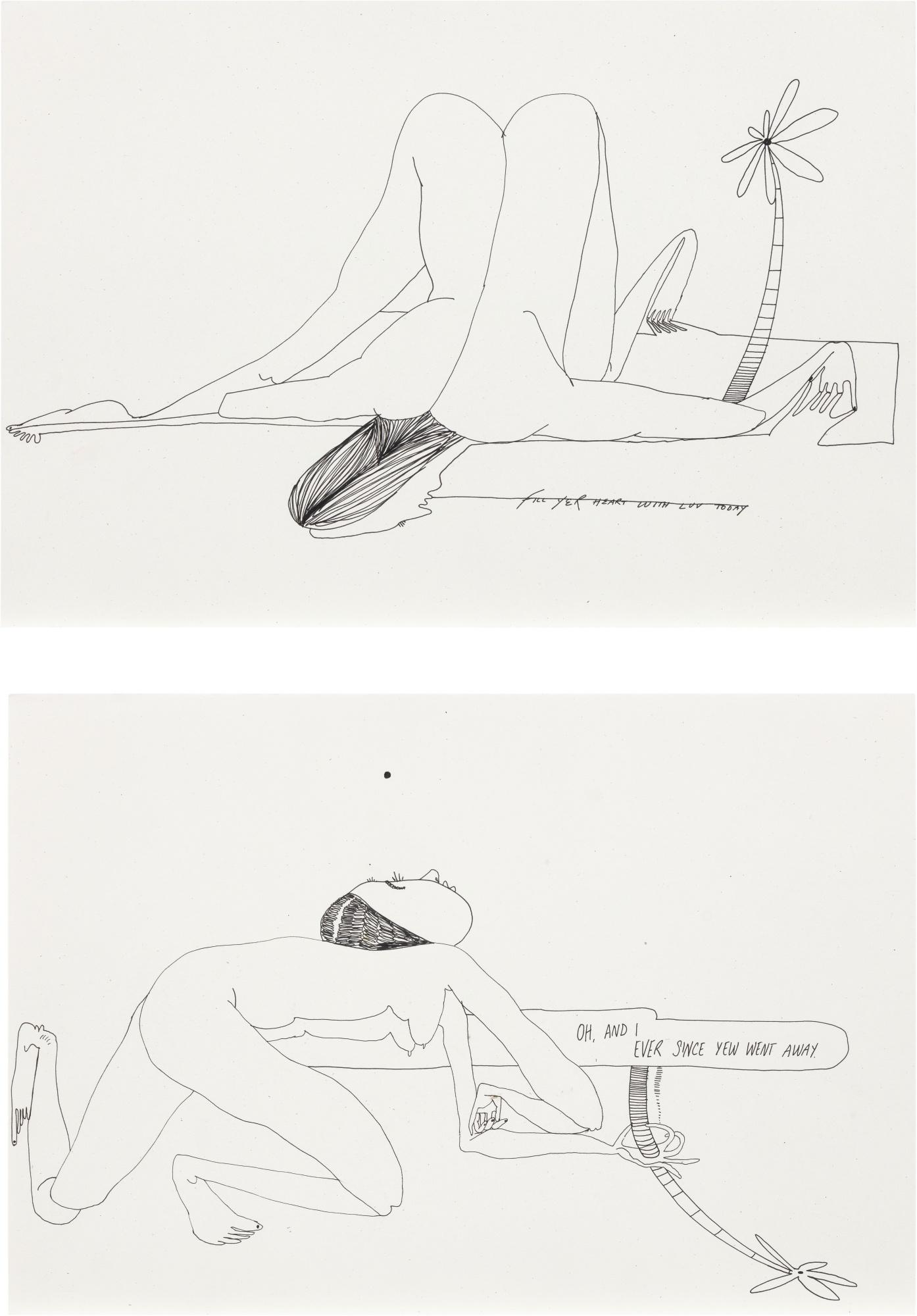 Christina Quarles - A Drawing In Two Parts: I. Ever Since Yew Went Away Ii. Fill Your Heart With Luv Today