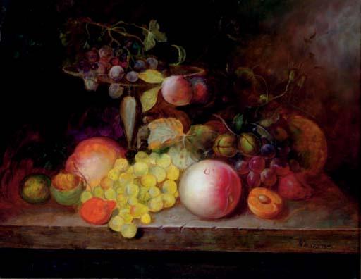 Christine Marie Lovmand - Still life of fruits on a table