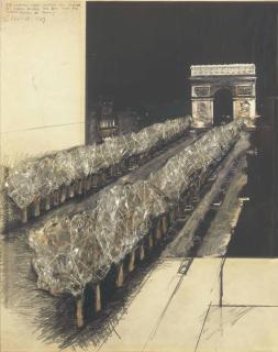 Christo - 380 Wrapped Trees (Project For Avenue Des Champs Elysées And Rond Point Des Champs Elysées Paris)