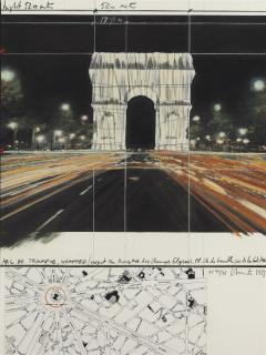 Christo - Arc de Triomphe, Wrapped, Project for Paris (S. & B. 144)