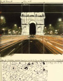 Christo - Arc de Triomphe, Wrapped (Project for Paris) (Sch. 144)