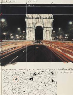 Christo - Arc de Triomphe, Wrapped, Project for Paris