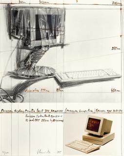 Christo - Ericsson Display Monitor Unit 3111, Wrapped, Project For Personal Computer